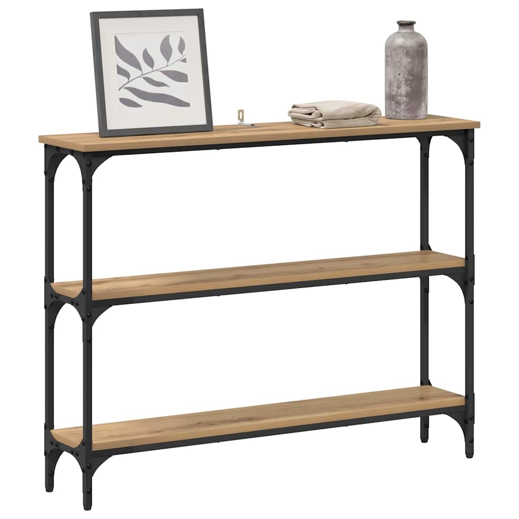 Tavolo consolle Rovere artigianale 100 x 22,5 x 75 cm