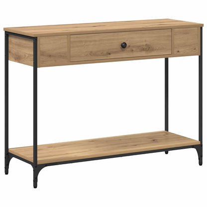 Tavolo consolle Rovere artigianale 100 x 34,5 x 75 cm