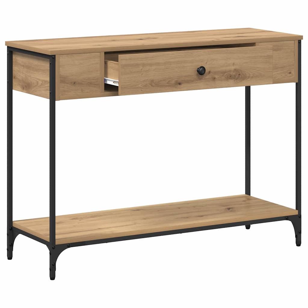 Tavolo consolle Rovere artigianale 100 x 34,5 x 75 cm