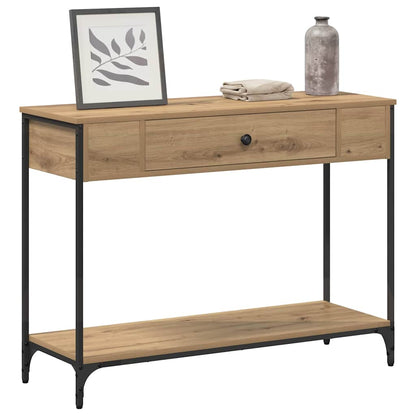 Tavolo consolle Rovere artigianale 100 x 34,5 x 75 cm