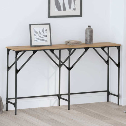 Tavolo consolle rovere artigianale 140 x 29 x 75 cm