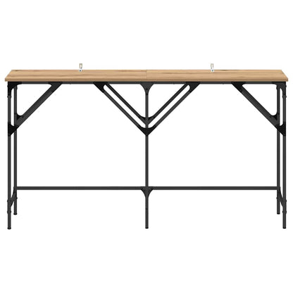 Tavolo consolle rovere artigianale 140 x 29 x 75 cm