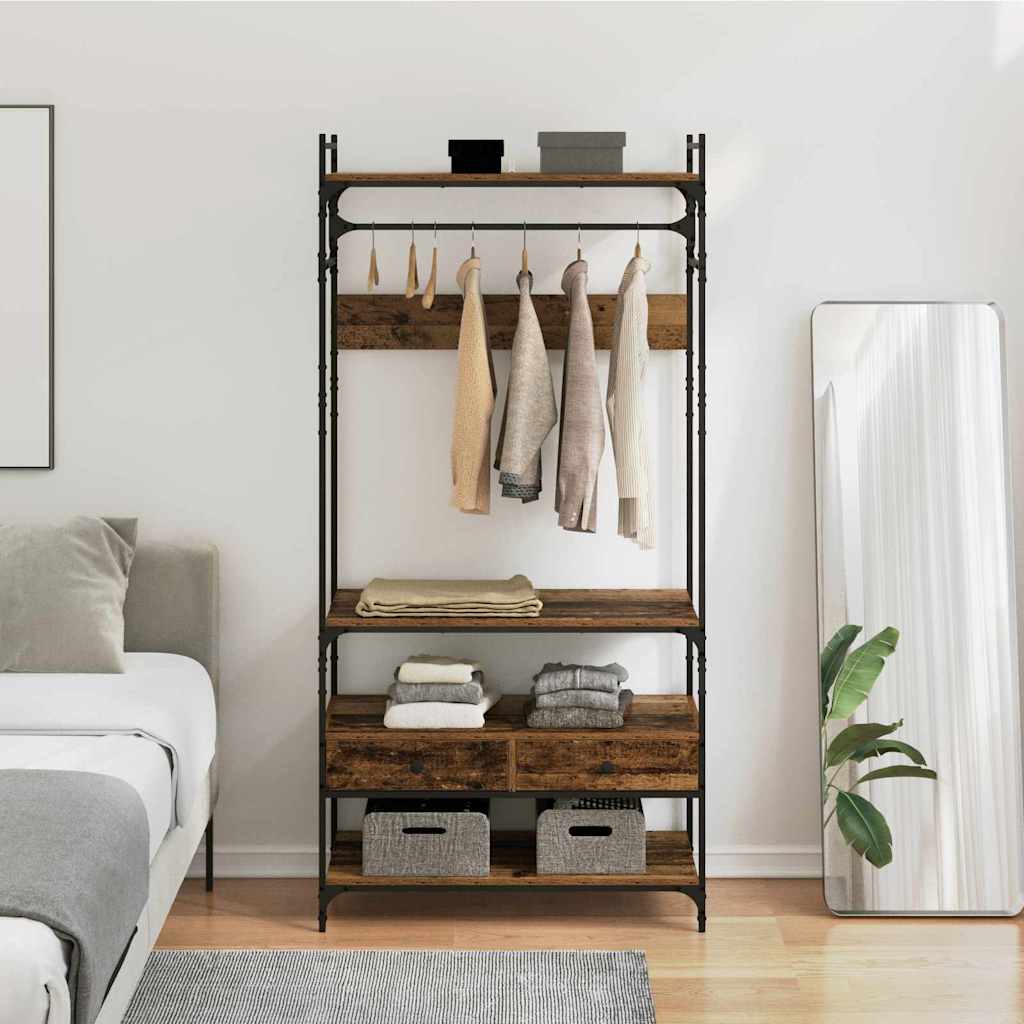 Guardaroba Legno vecchio 89 x 39 x 184.5 cm Legno multistrato