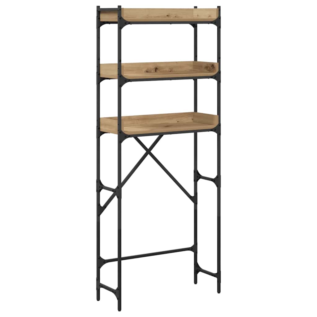 Mensola per lavatrice Rovere artigianale 67 x 25 x 163 cm