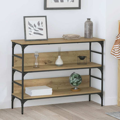 Tavolo consolle rovere artigianale 100 x 32 x 75 cm