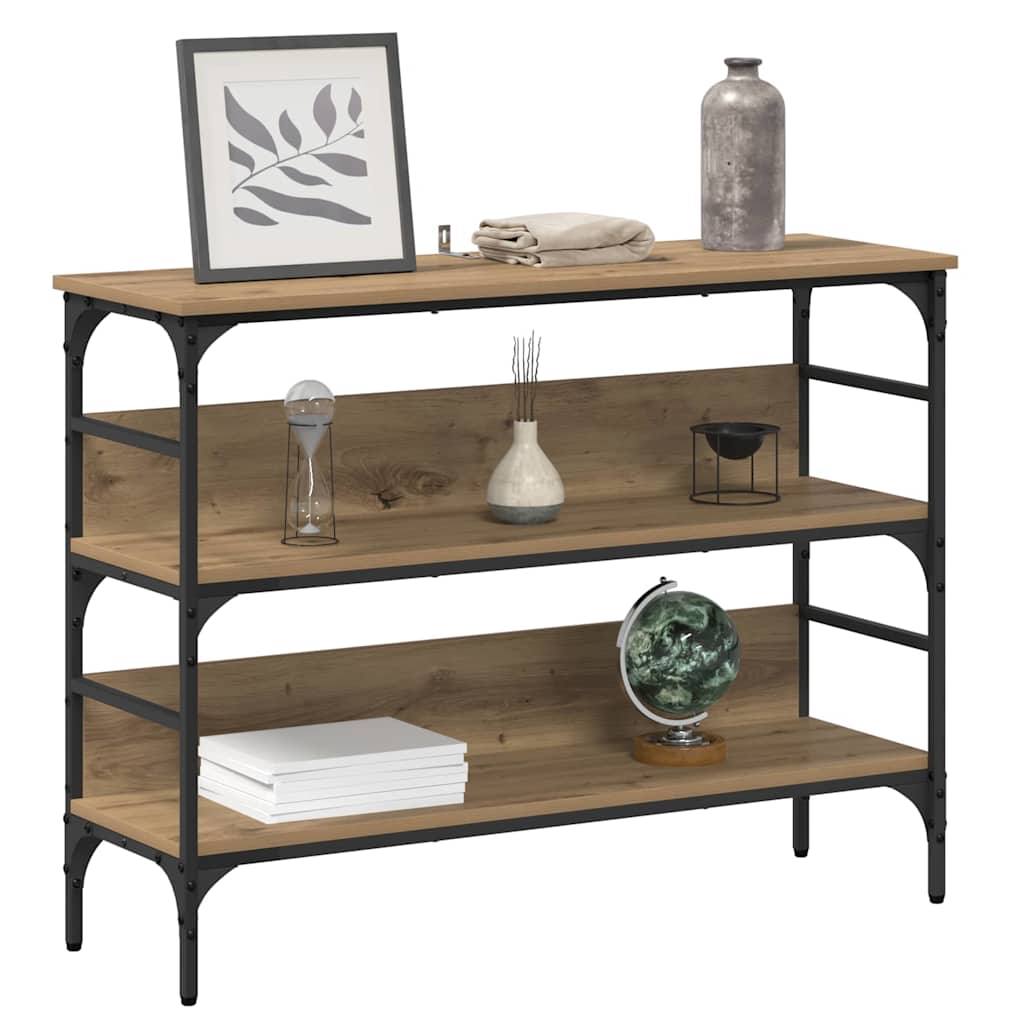 Tavolo consolle rovere artigianale 100 x 32 x 75 cm