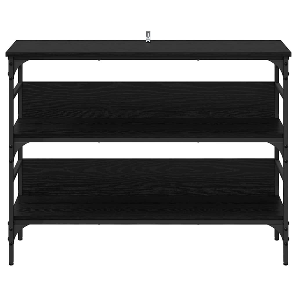 Tavolo consolle Rovere nero 100 x 32 x 75 cm Legno multistrato