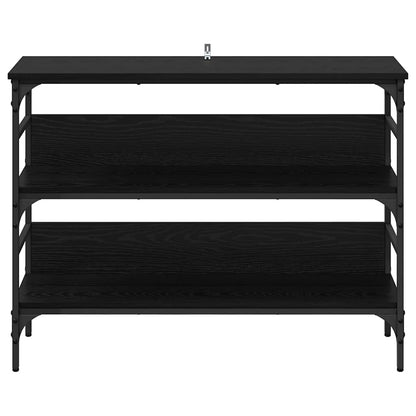Tavolo consolle Rovere nero 100 x 32 x 75 cm Legno multistrato
