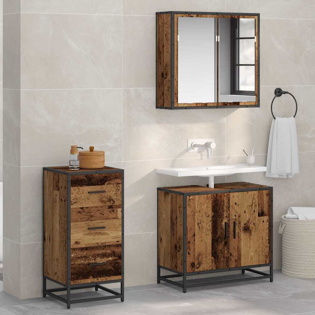 Credenza Legno vecchio 35,5 x 35 x 76 cm