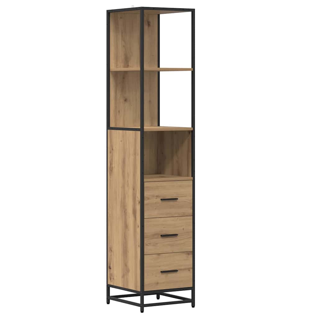 Set di mobili per il bagno con cassetto Rovere artigianale