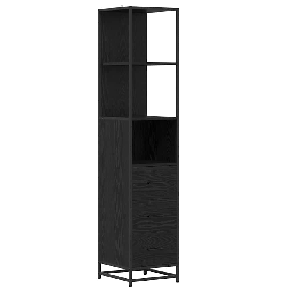 Set di mobili per il bagno Rovere Nero 35 x 37,5 x 166 cm