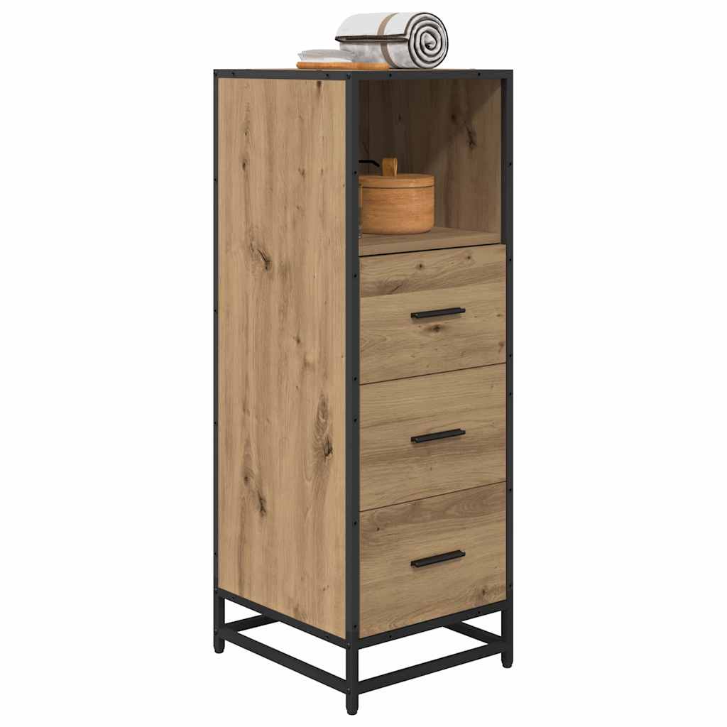 Set di mobili per il bagno con cassetto Rovere artigianale
