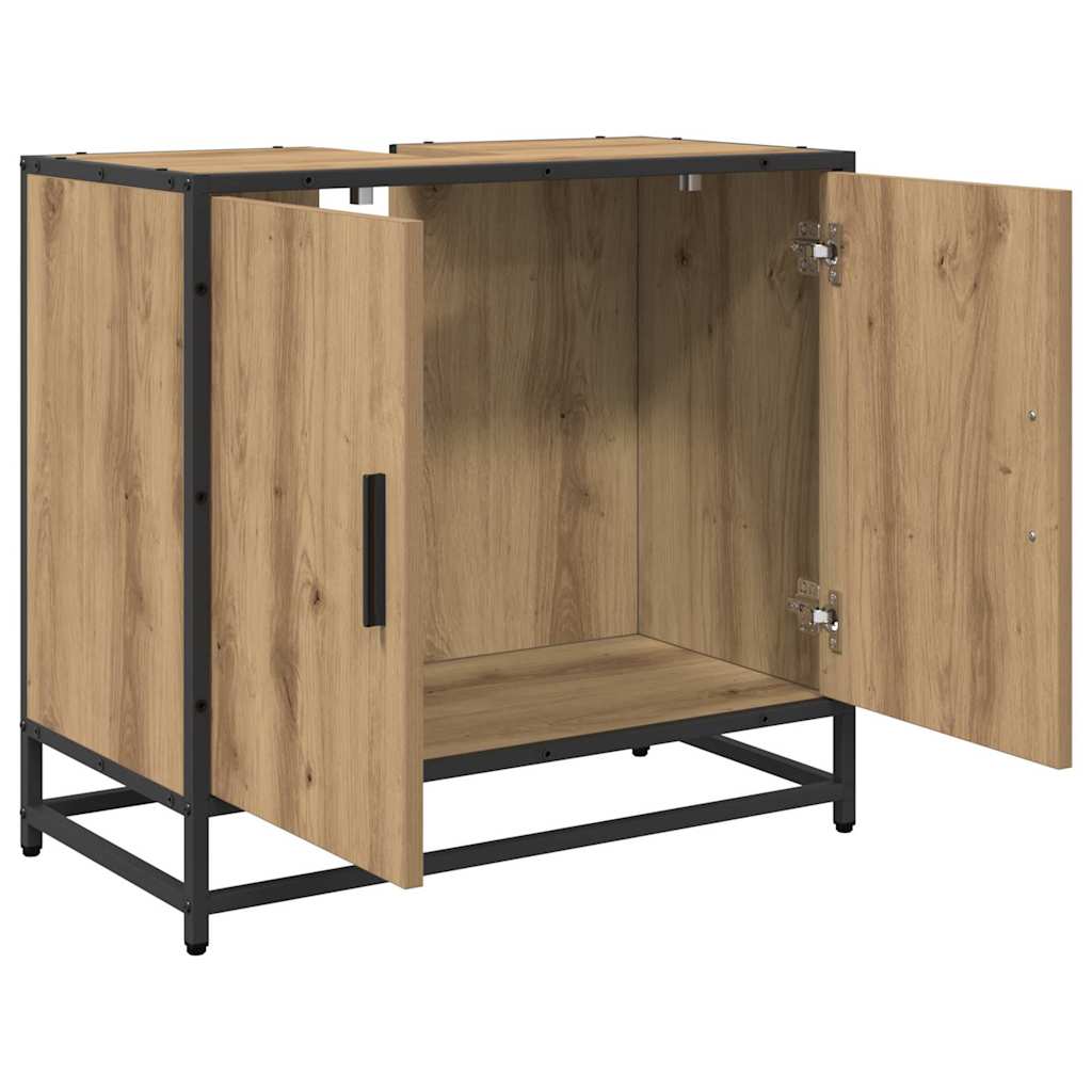 Armadio per Lavabo da Bagno rovere artigianale 65 x 33 x 60 cm
