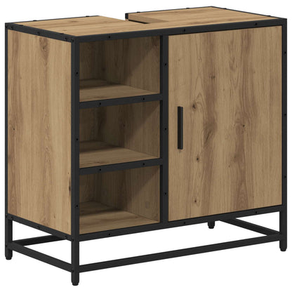 Mobile da Bagno con porta Rovere artigianale 65 x 33 x 60 cm