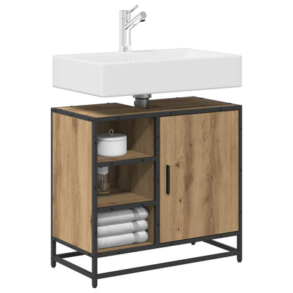 Mobile da Bagno con porta Rovere artigianale 65 x 33 x 60 cm