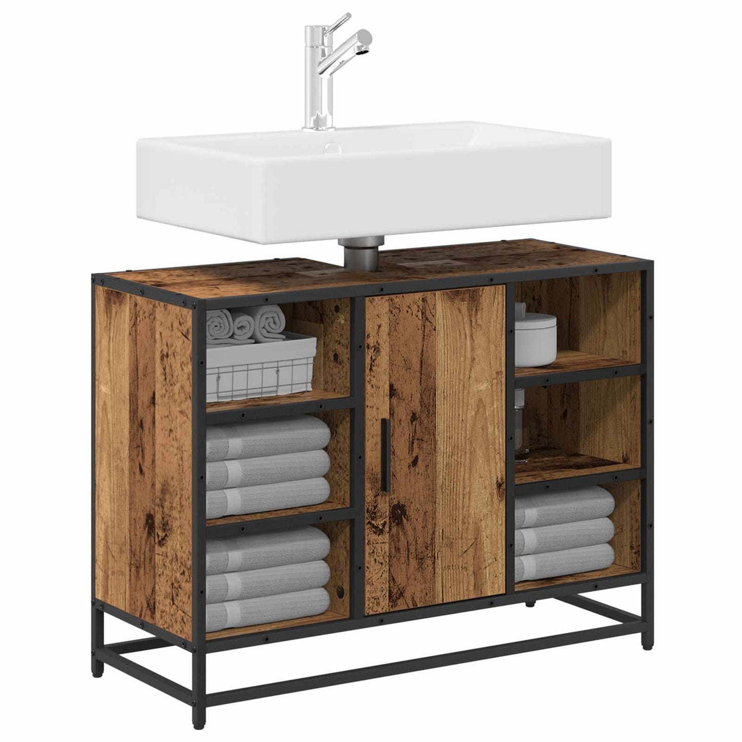 Mobile da Bagno Legno vecchio 80 x 33 x 60 cm Legno multistrato
