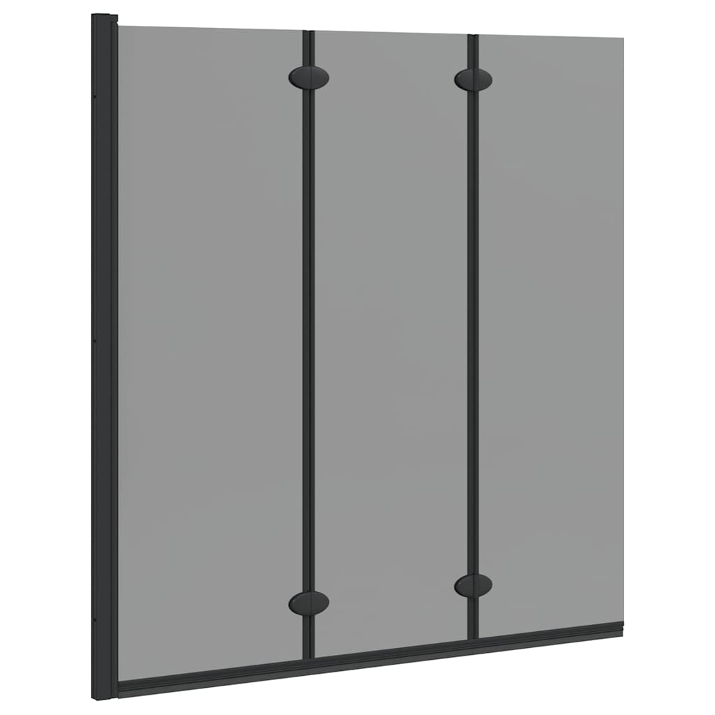 Involucro Doccia Nero 130 x 138 cm Vetro ESG e Alluminio