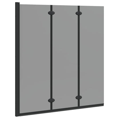 Involucro Doccia Nero 130 x 138 cm Vetro ESG e Alluminio
