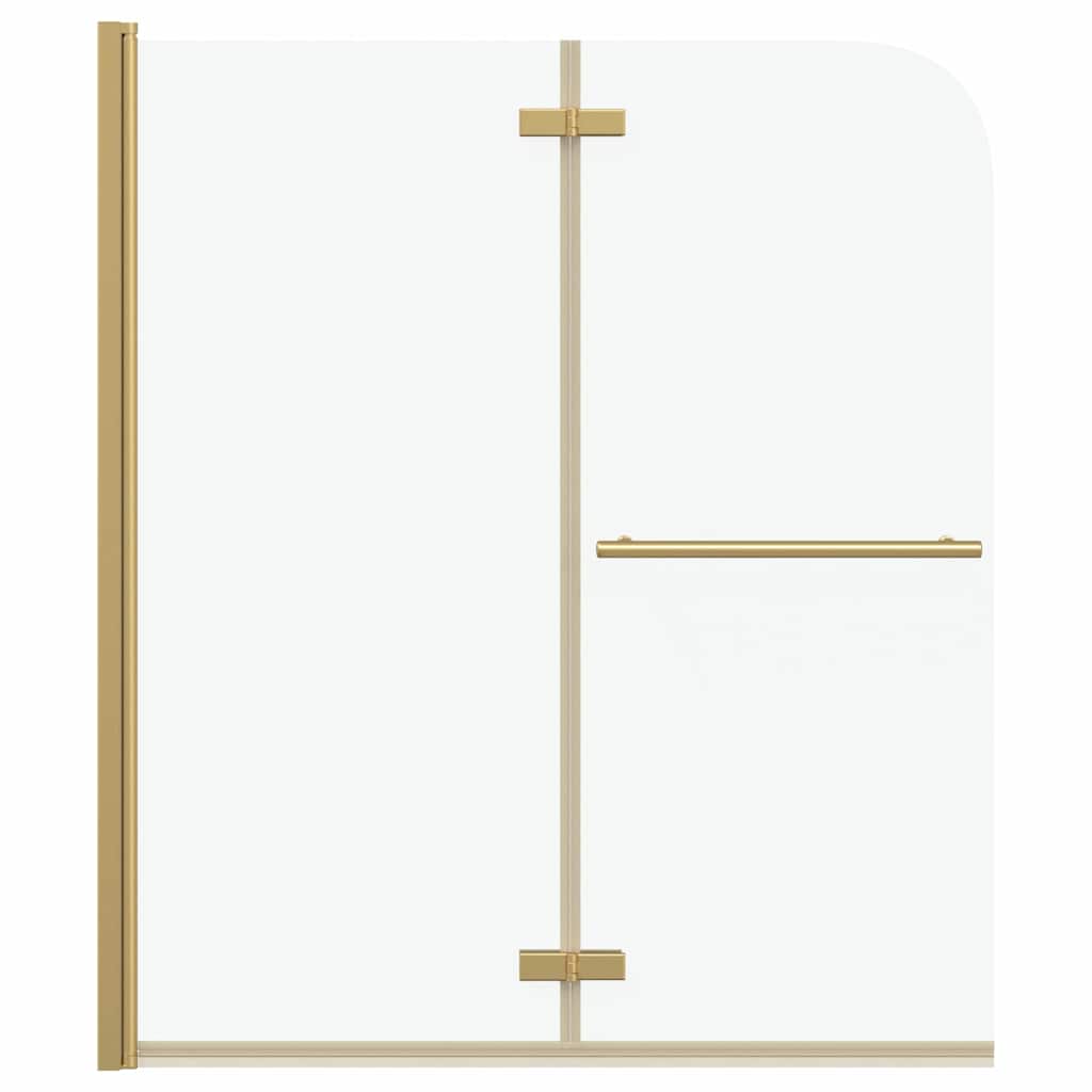 Involucro Doccia Oro 120 x 140 cm Vetro ESG e Alluminio