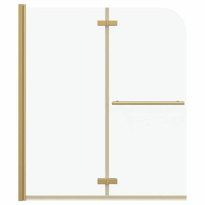Involucro Doccia Oro 120 x 140 cm Vetro ESG e Alluminio