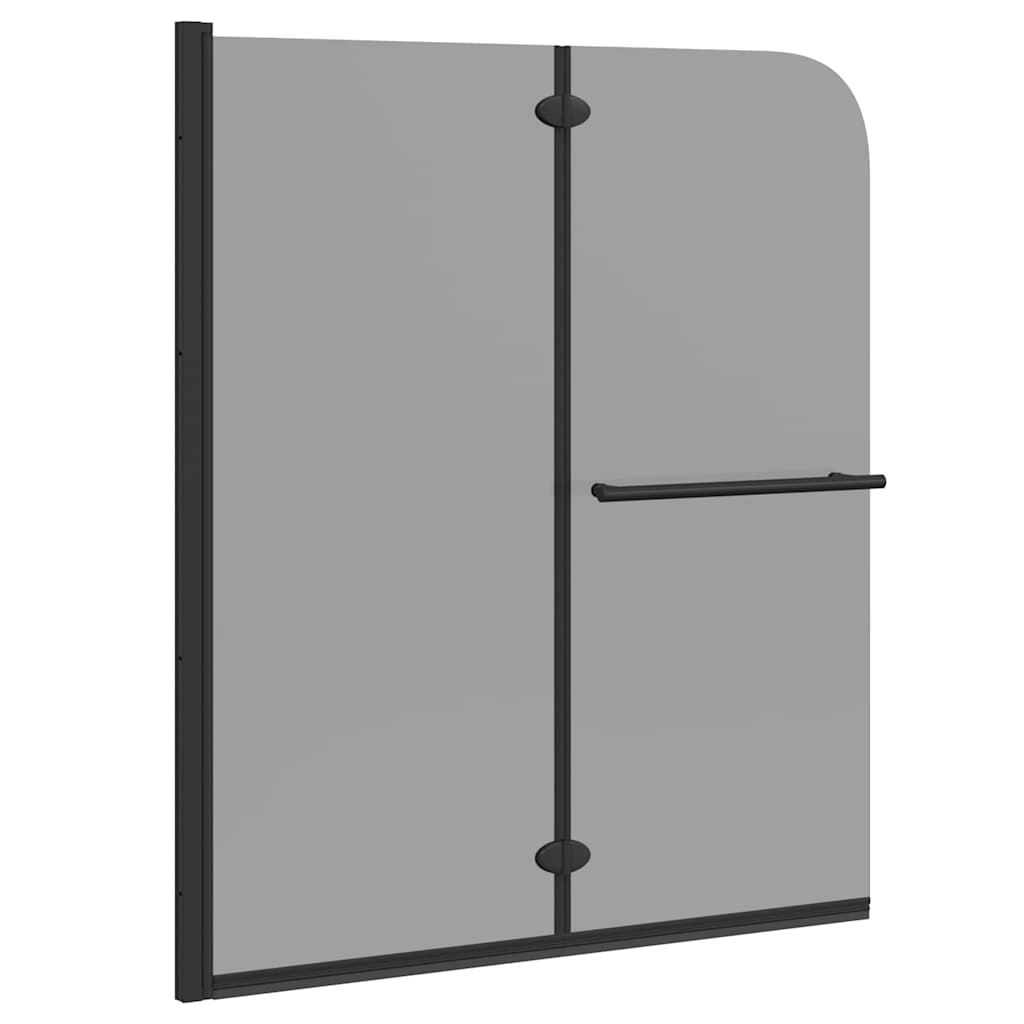 Involucro Doccia Nero 95 x 140 cm Vetro ESG e Alluminio