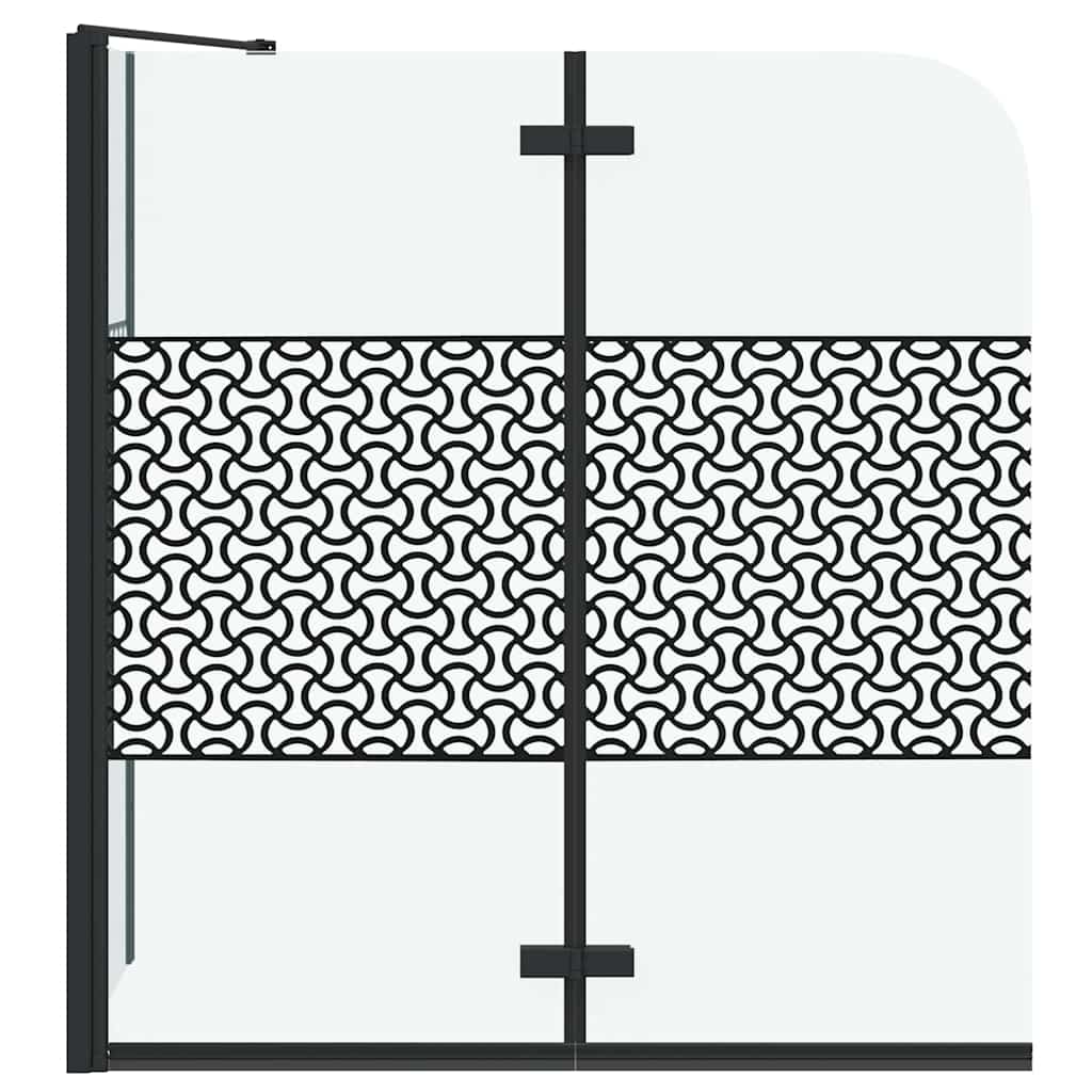 Chiusura per Bagno Geometrico Nero 120 x 67 x 129 cm