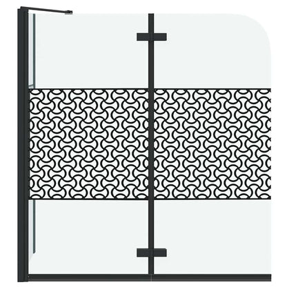 Chiusura per Bagno Geometrico Nero 120 x 67 x 129 cm