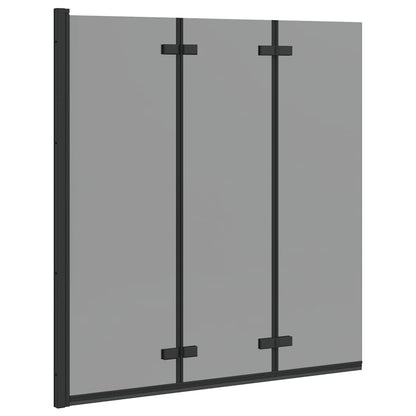 Involucro Doccia Nero 130 x 138 cm Vetro ESG e Alluminio