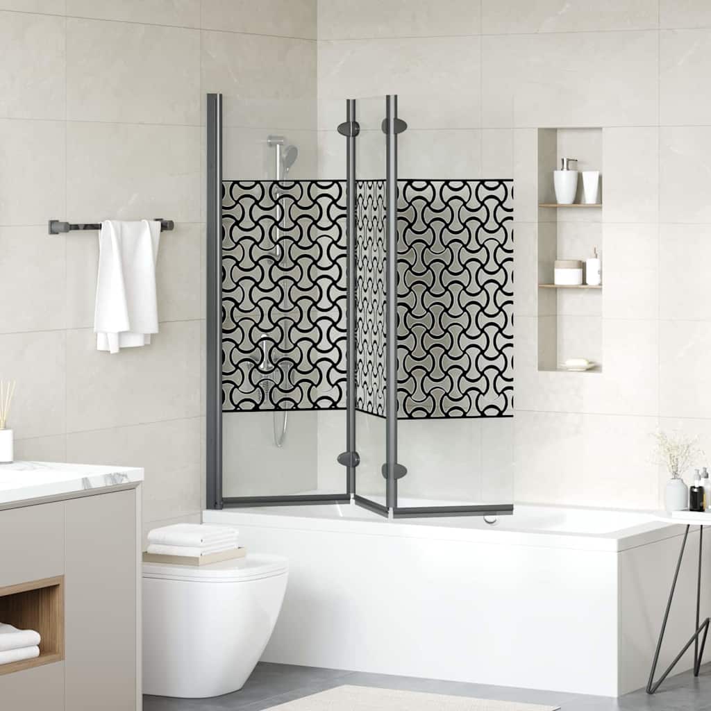 Involucro Doccia Nero e trasparente 130 x 130 cm
