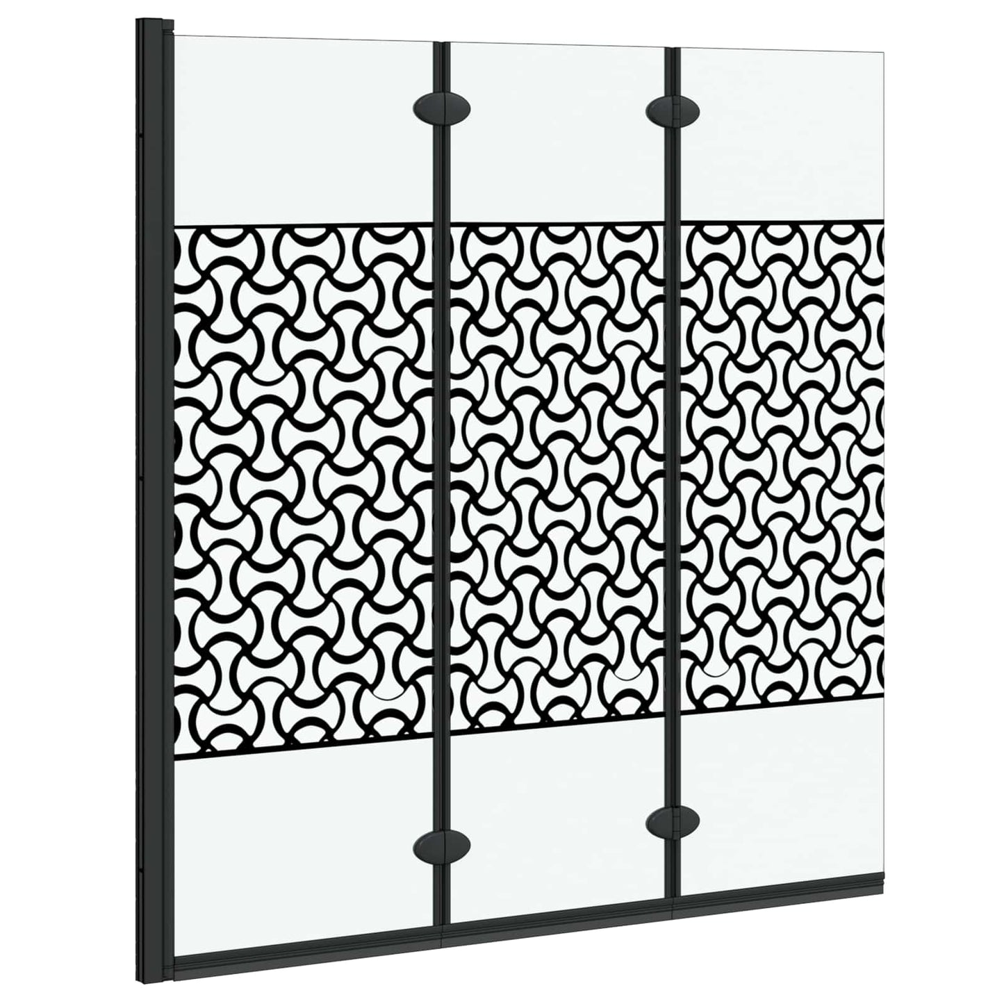 Involucro Doccia Nero e trasparente 130 x 130 cm