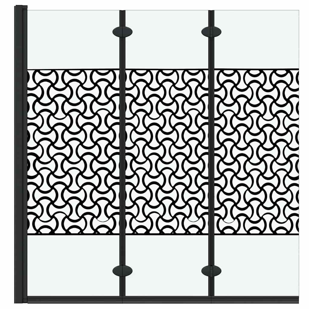 Involucro Doccia Nero e trasparente 130 x 130 cm