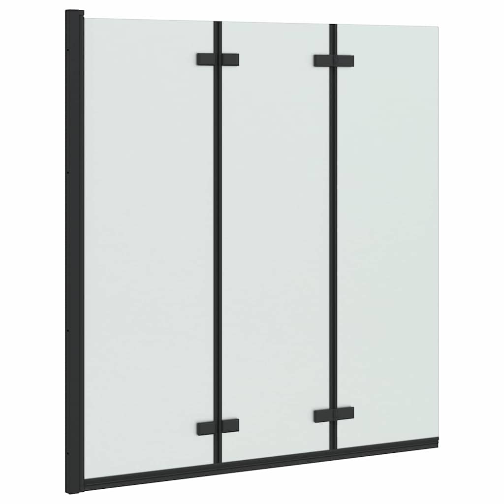 Involucro Doccia Nero 130 x 138 cm Vetro ESG e Alluminio