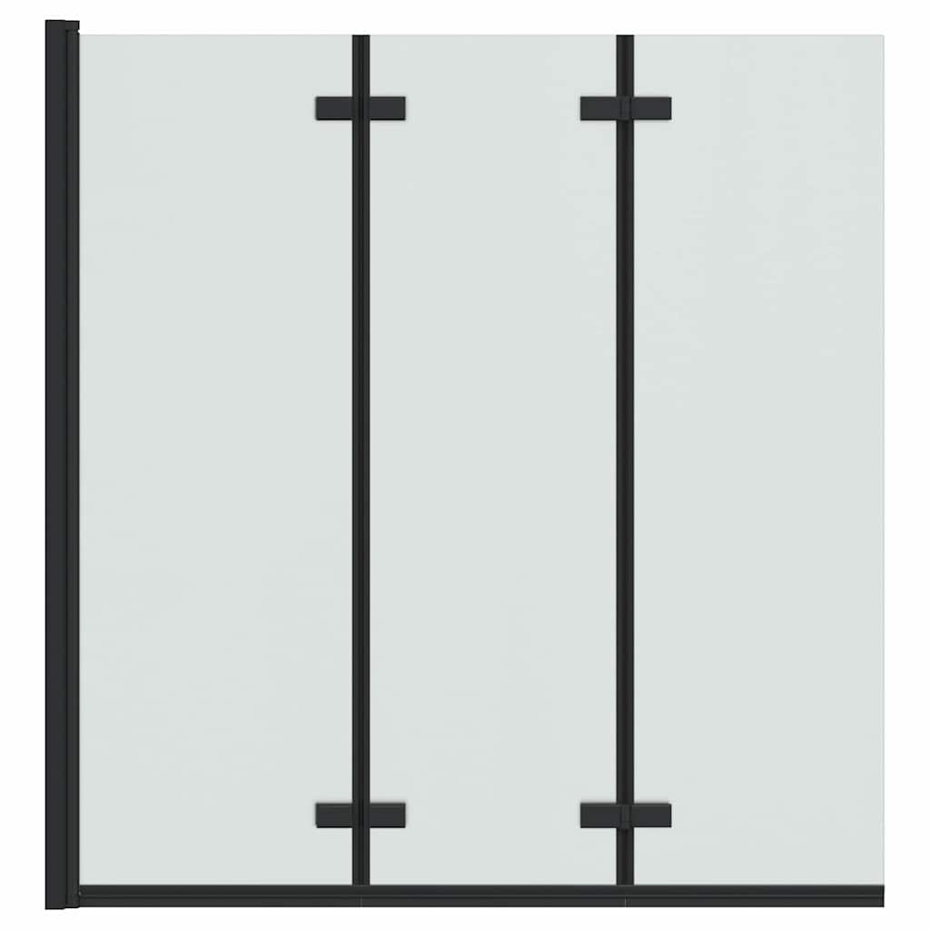 Involucro Doccia Nero 130 x 138 cm Vetro ESG e Alluminio