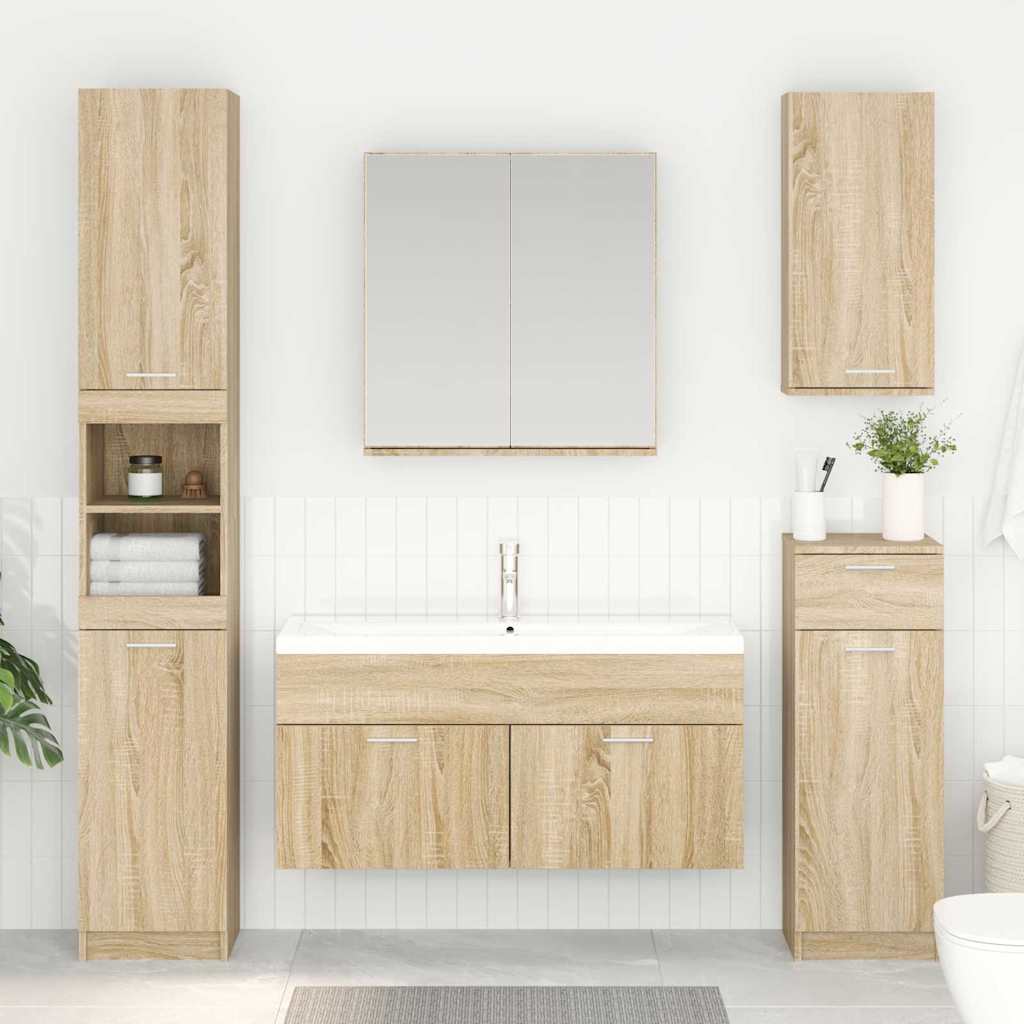 Armadio sottolavello con porta Rovere Sonoma Legno multistrato