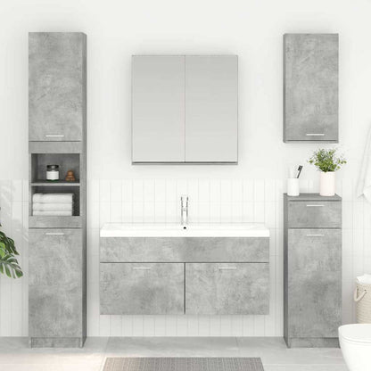 Armadio sottolavello con porta Grigio cemento Legno multistrato