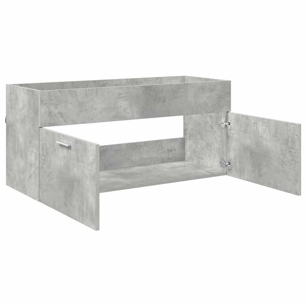 Armadio sottolavello con porta Grigio cemento Legno multistrato