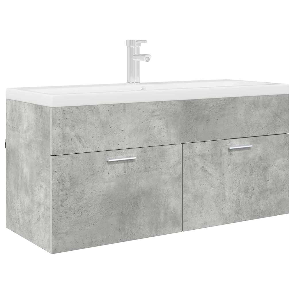 Armadio sottolavello con porta Grigio cemento Legno multistrato