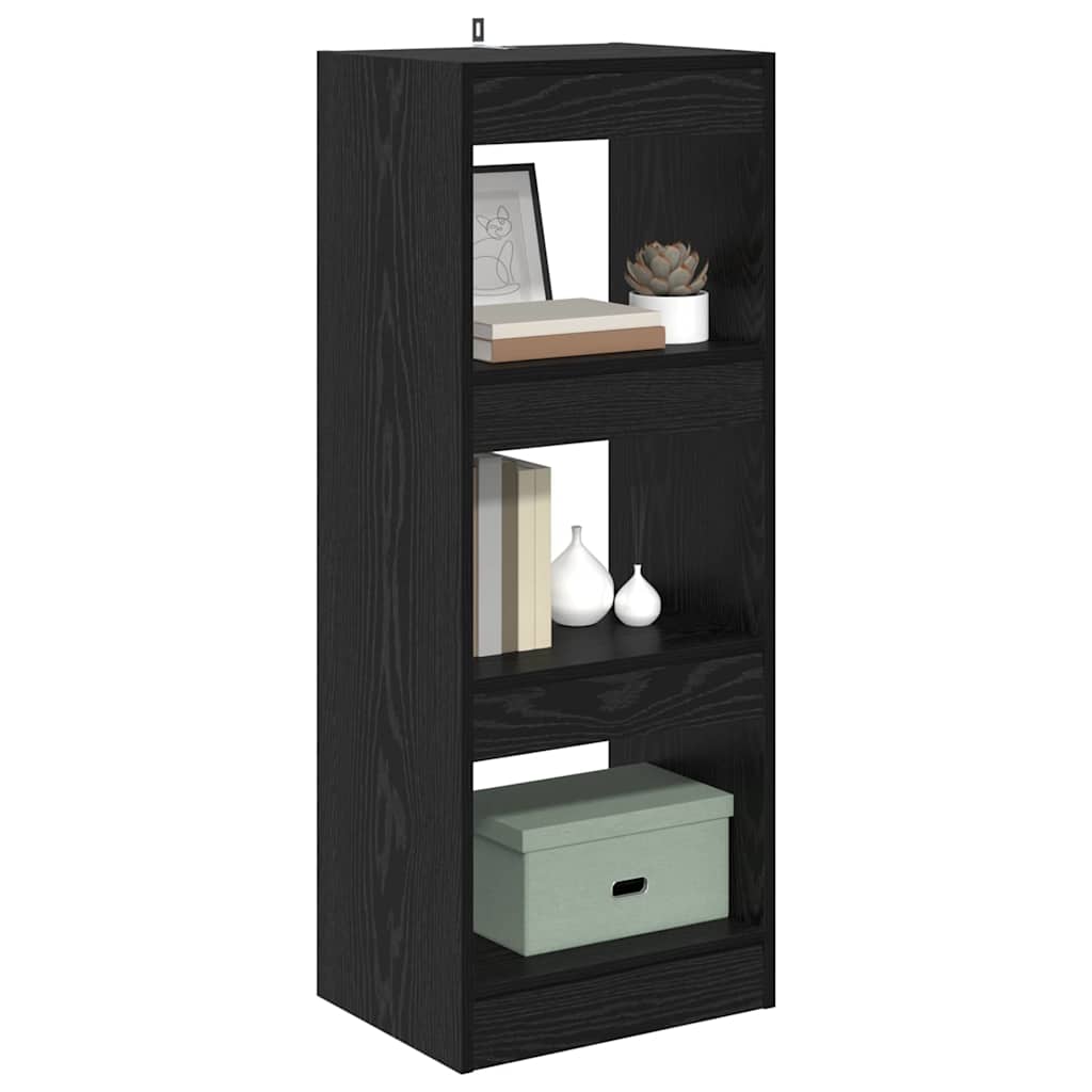 Armadio per Libri Rovere nero 40 x 30 x 103 cm