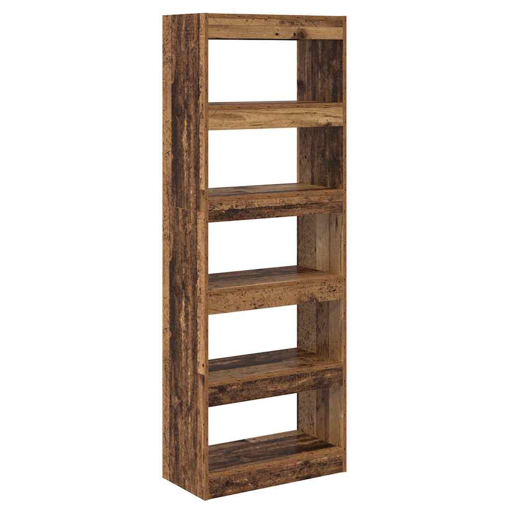 Armadio per Libri Legno vecchio 60 x 30 x 166 cm