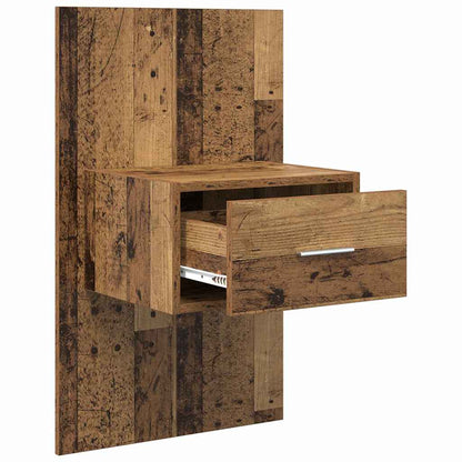 Armadio da Notte 2 pcs Legno vecchio 50 x 32,5 x 80cm