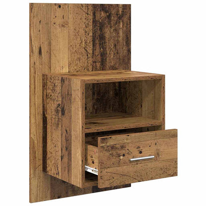 Armadio da Notte 2 pcs Legno vecchio 50 x 32,5 x 80cm