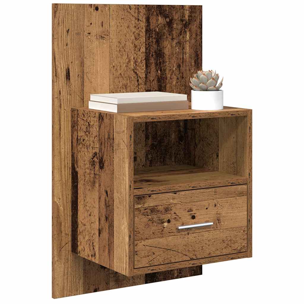 Armadio da Notte 2 pcs Legno vecchio 50 x 32,5 x 80cm