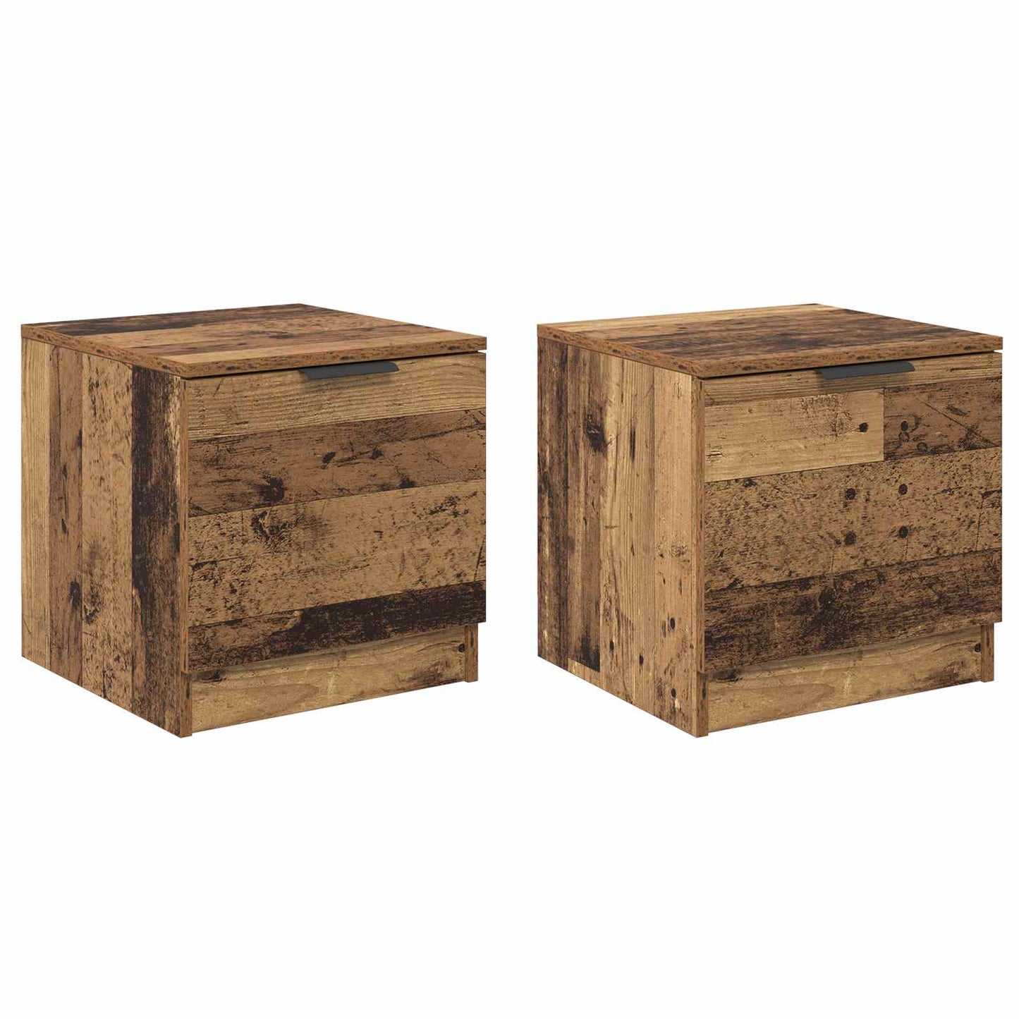 Armadietto per letto 2 pcs Legno vecchio 40 x 39 x 40cm