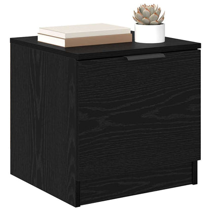 Armadietto per letto 2 pcs Rovere Nero 40 x 39 x 40cm