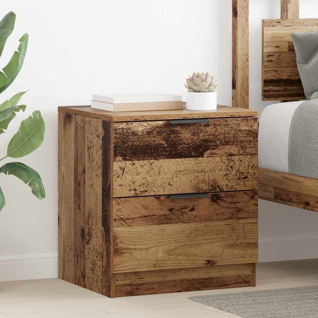 Armadio da Notte 2 pcs Legno vecchio 45 x 39 x 50cm