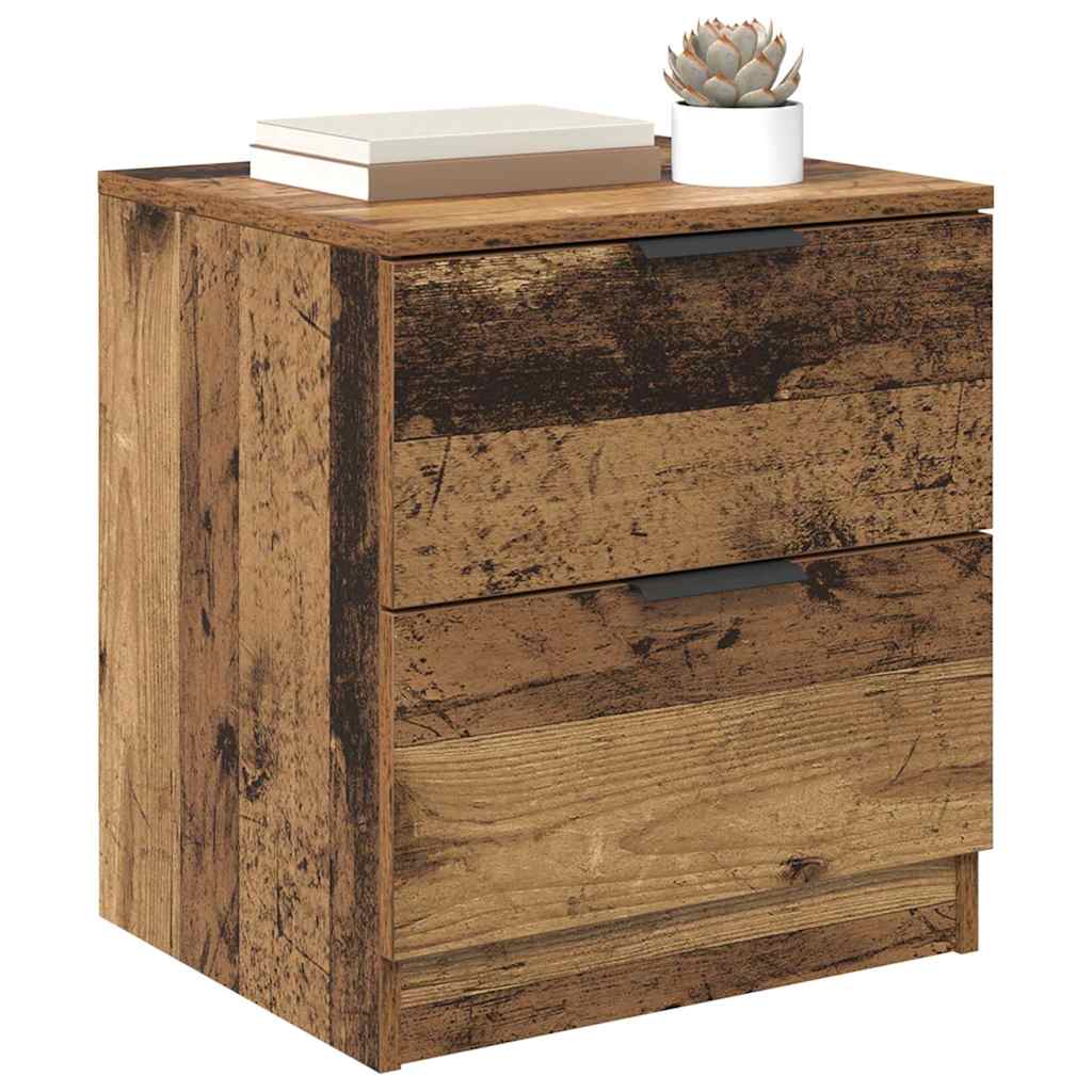 Armadio da Notte 2 pcs Legno vecchio 45 x 39 x 50cm