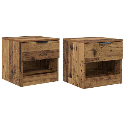 Armadietto per letto 2 pcs Legno vecchio 40 x 39 x 40cm