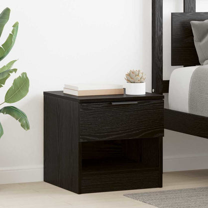 Armadietto per letto 2 pcs Rovere Nero 40 x 39 x 40cm