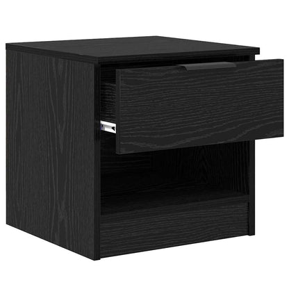 Armadietto per letto 2 pcs Rovere Nero 40 x 39 x 40cm