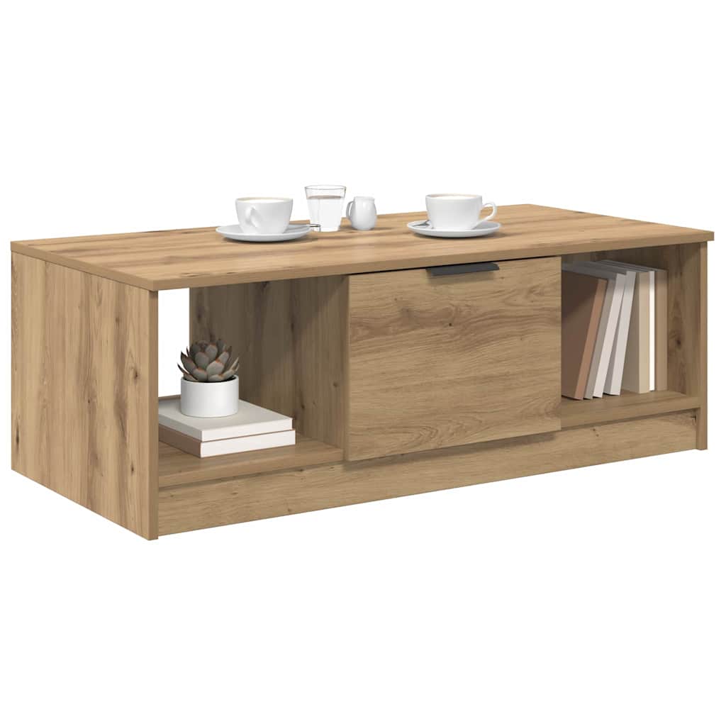 Tavolino da salotto Rovere artigianale 102 x 50 x 36cm